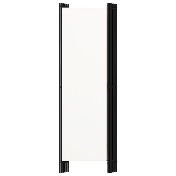 vidaXL مقسم غرف 6 ألواح أبيض 180x300 سم
