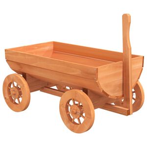 vidaXL عربة ديكور 54x43x70 سم خشب تنوب صلب