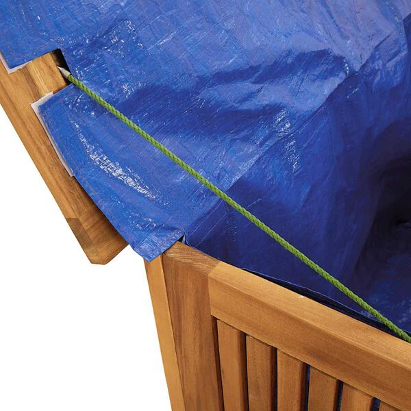 vidaXL صندوق تخزين للحديقة 75×75×58 سم خشب أكاسيا صلب