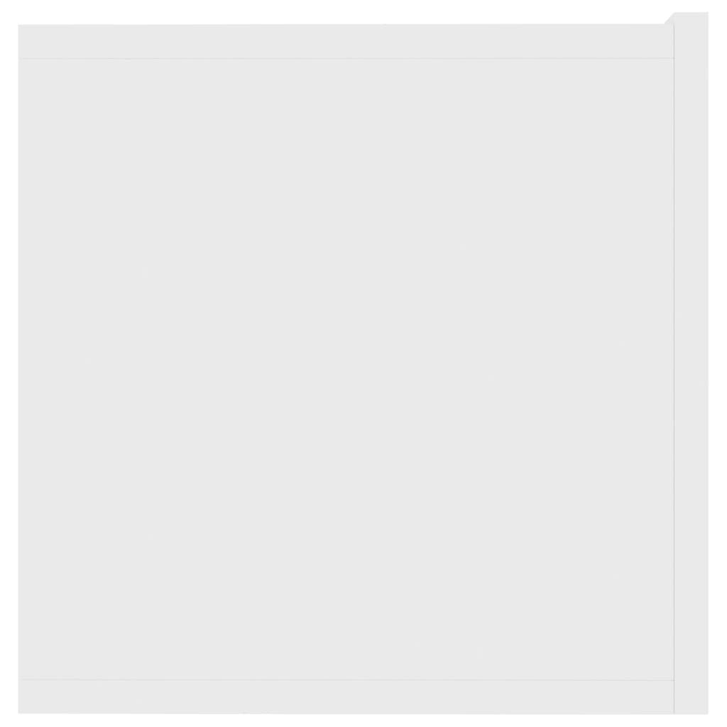 vidaXL خزانة تلفزيون أبيض 80×30×30 سم خشب صناعي