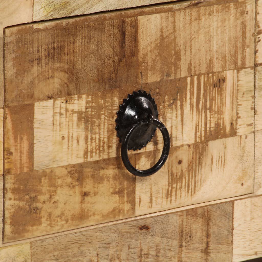 vidaXL طاولة قهوة خشب مانجو صلب 80×40×35 سم