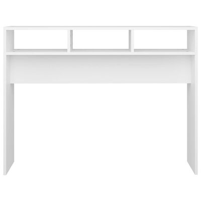 vidaXL طاولة كونسول أبيض 105×30×80 سم خشب صناعي
