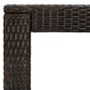 vidaXL طاولة بار حديقة بني 100×60.5×110.5 سم بولي روطان