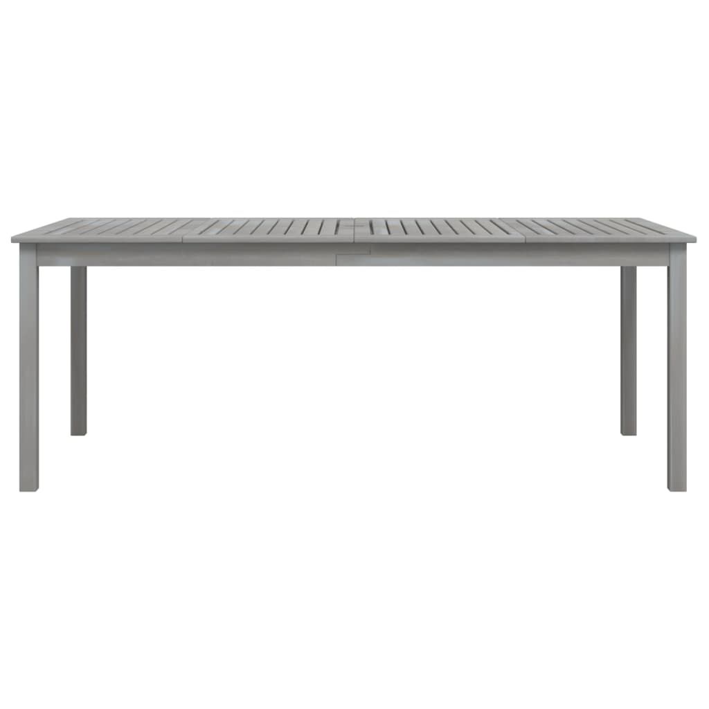 vidaXL طاولة حديقة رمادي 200×100×75 سم خشب أكاسيا صلب