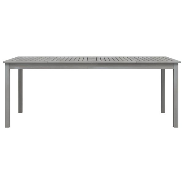 vidaXL طاولة حديقة رمادي 200×100×75 سم خشب أكاسيا صلب