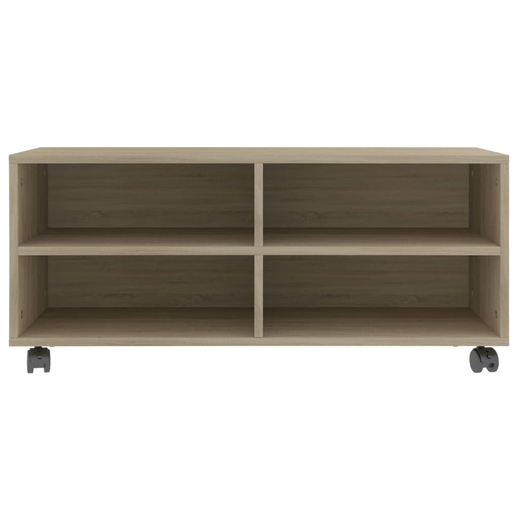 vidaXL خزانة تلفزيون بعجلات سونوما اوك 90×35×35 سم خشب صناعي