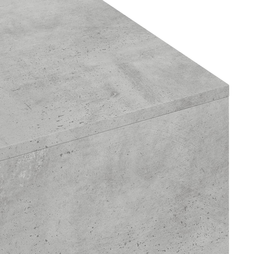 vidaXL طاولة قهوة رمادي أسمنتي 100×49,5×31 سم خشب صناعي