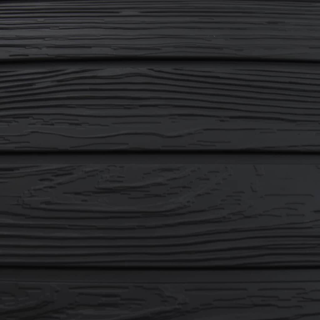 vidaXL صندوق حديقة كمبوستر أسود 280 لتر بولي بروبلين