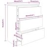 vidaXL خزانة جانبية لون أبيض 60×35×76 سم خشب صناعي