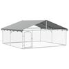 vidaXL منزل كلب خارجي مع سقف 150x300x300 سم