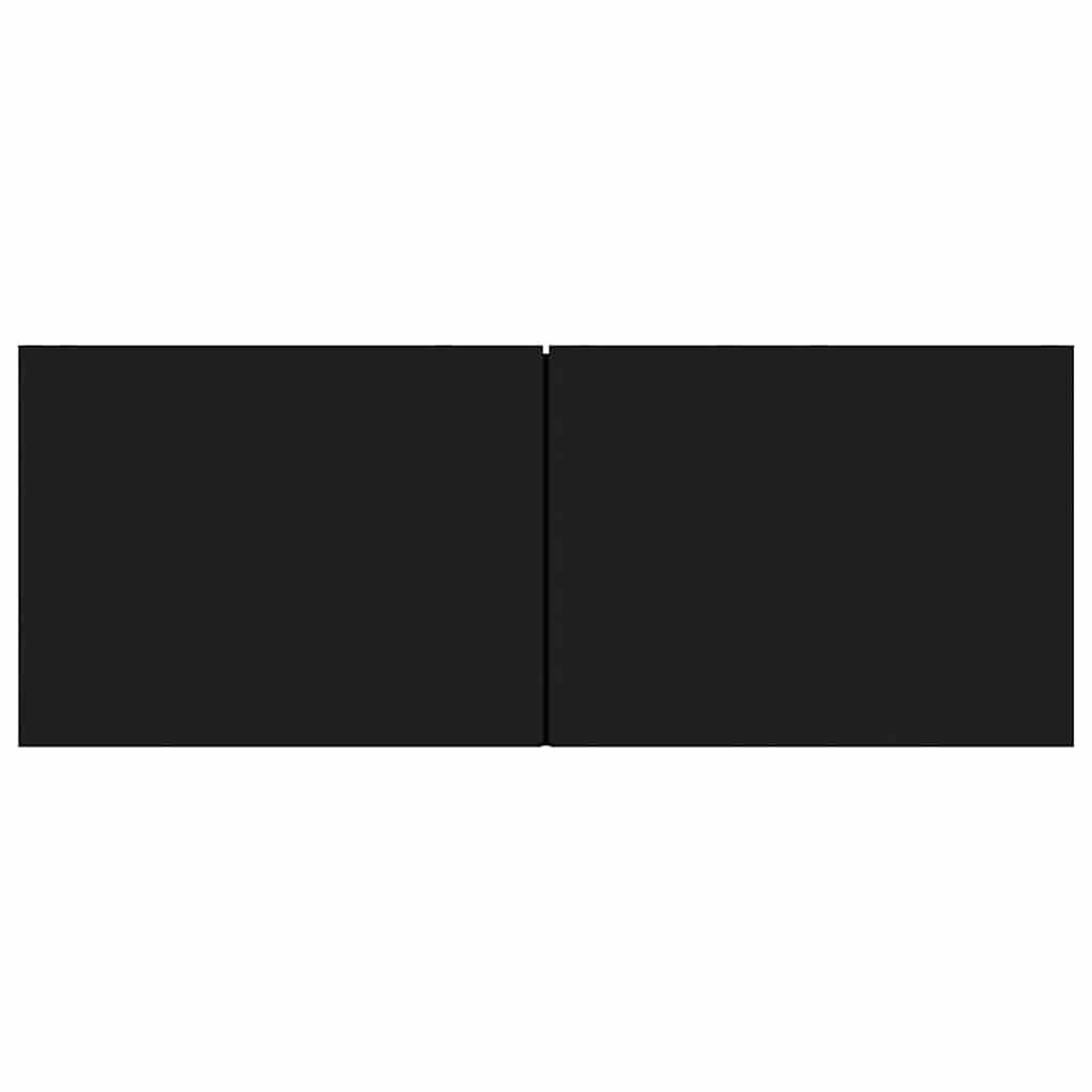 vidaXL خزانة تلفزيون أسود 80×30×30 سم خشب صناعي