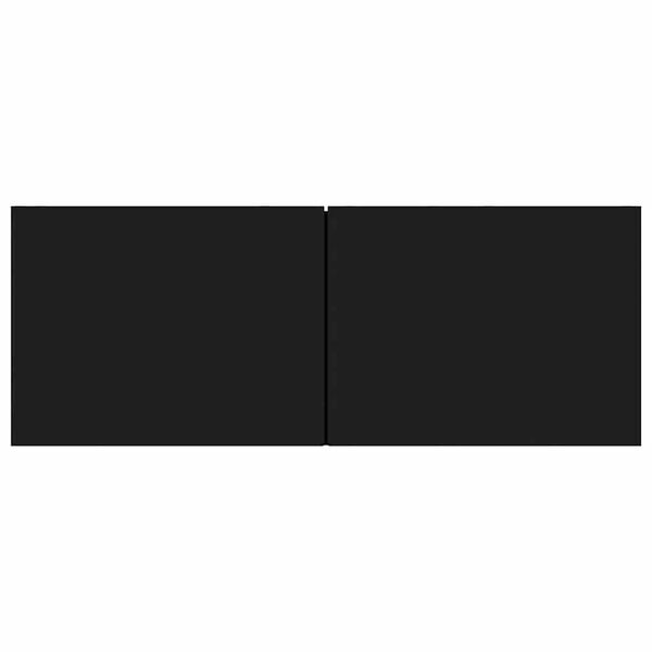 vidaXL خزانة تلفزيون أسود 80×30×30 سم خشب صناعي