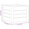vidaXL حوض حديقة مرتفع PP أنثراسايت 43×43×35 سم