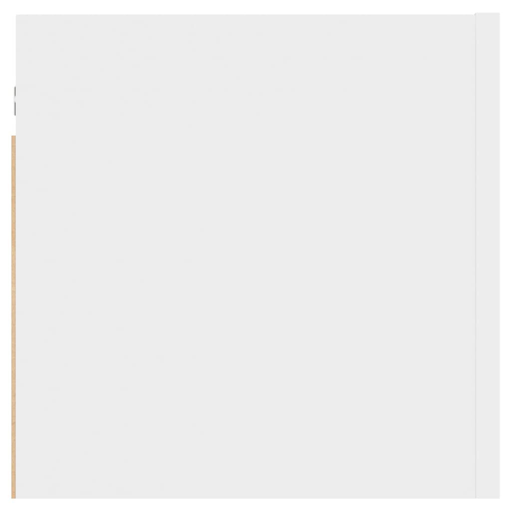 vidaXL خزانات جانب السرير 2 ق أبيض 30.5×30×30 سم خشب صناعي