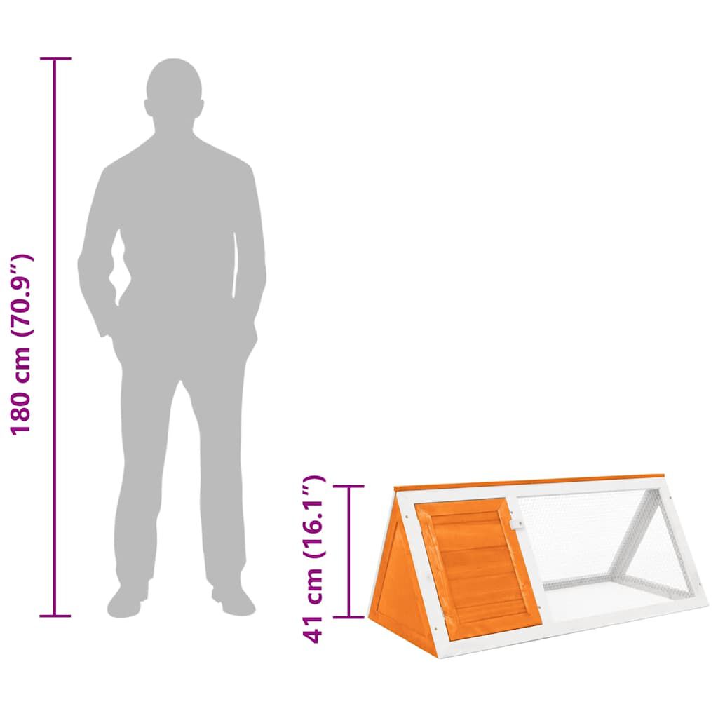 vidaXL قفص أرانب وحيوانات خشب