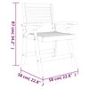 vidaXL كراسي حديقة 8 قطع 87x58x58 سم خشب أكاسيا صلب