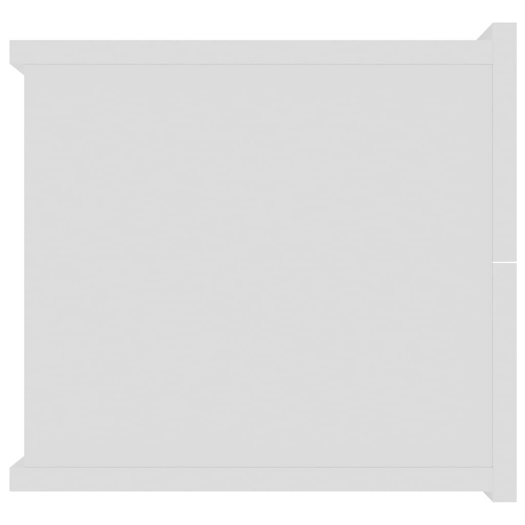 vidaXL خزانة جانب السرير لون أبيض 40×30×30 سم خشب صناعي