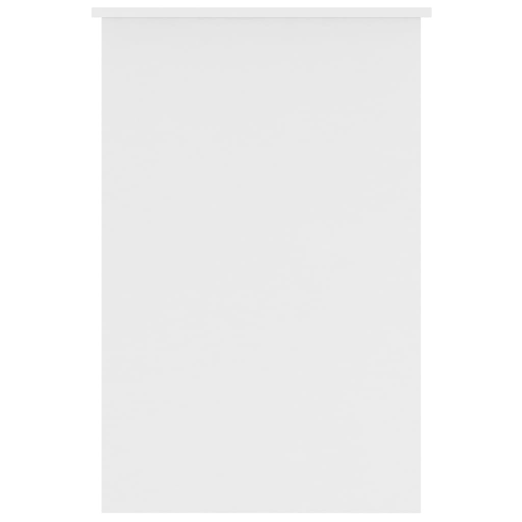 vidaXL مكتب لون أبيض 100×50×76 سم خشب صناعي
