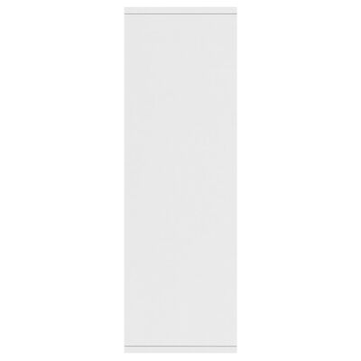 vidaXL خزانة كتب/خزانة جانبية لون أبيض 50×25×80 سم خشب صناعي