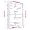 vidaXL بوابة حديقة 100×125 سم فولاذ مقاوم للصدأ
