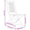 vidaXL كراسي حديقة قابلة للطي 8 قطع 99x66x46 سم خيزران