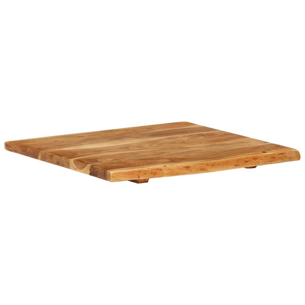 vidaXL سطح حوض حمام خشب أكاسيا صلب 58×55×2.5 سم