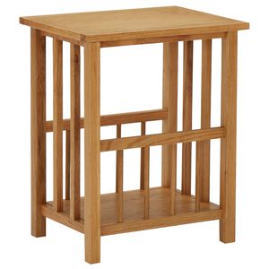 vidaXL طاولة مجلات 45&times;35&times;55 سم خشب بلوط صلب