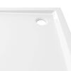 vidaXL قاعدة دش ABS مربعة لون أبيض 80 × 80 سم