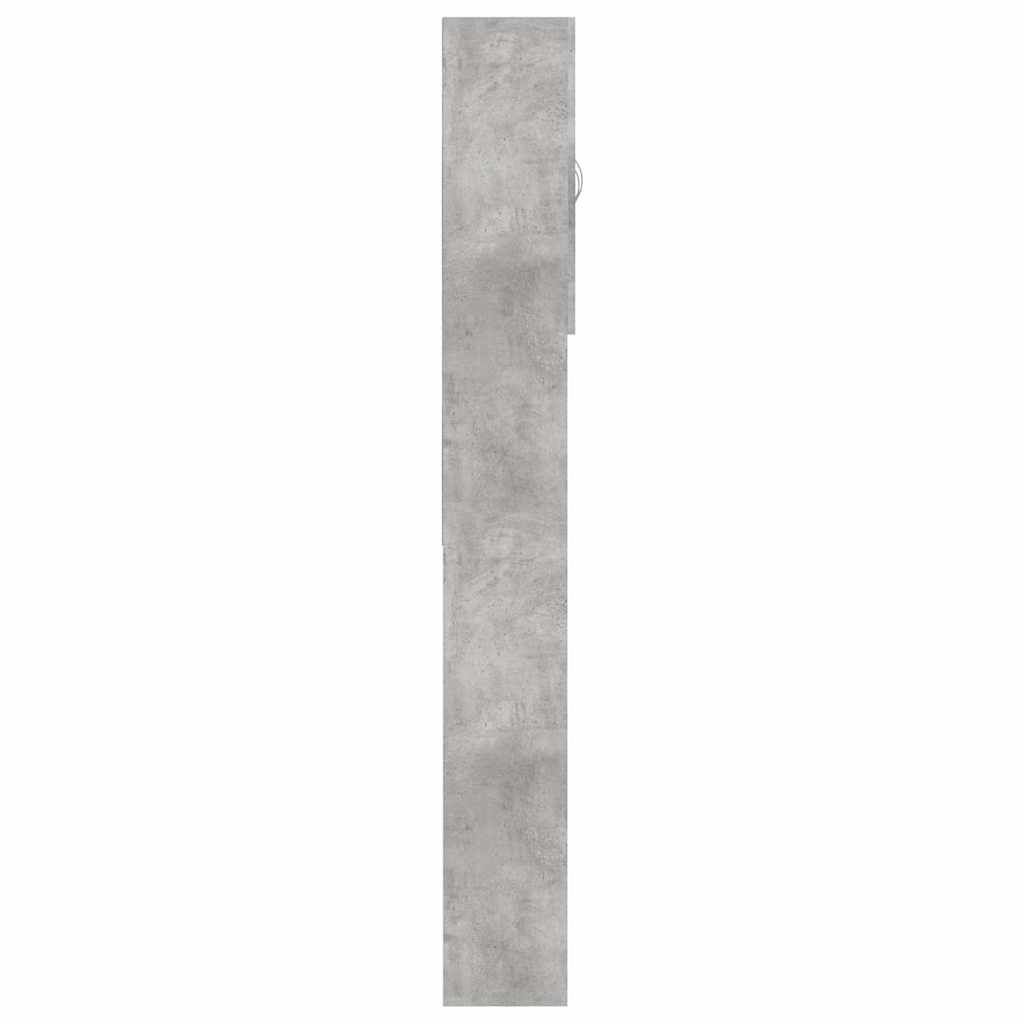 vidaXL خزانة غسالة رمادي أسمنتي 64×25.5×190 سم