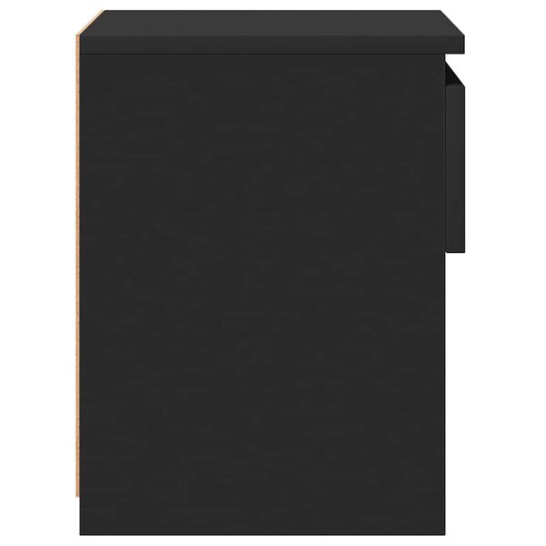 vidaXL خزانات جانب السرير 2ق لون أسود 40×30×39 سم خشب صناعي