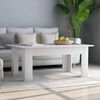 vidaXL طاولة قهوة لون أبيض 100×60×42 سم خشب صناعي