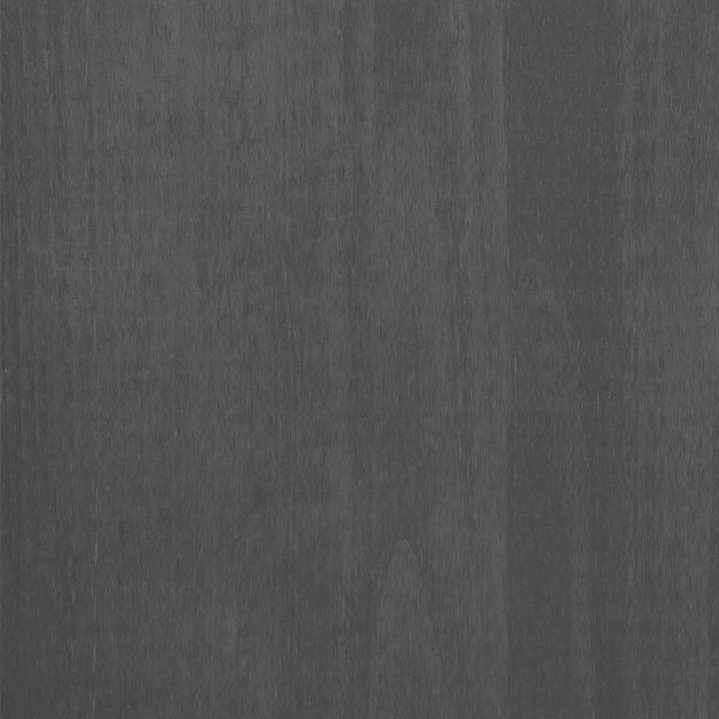vidaXL خزانة CD رمادي داكن 45×18×100 سم خشب صنوبر صلب