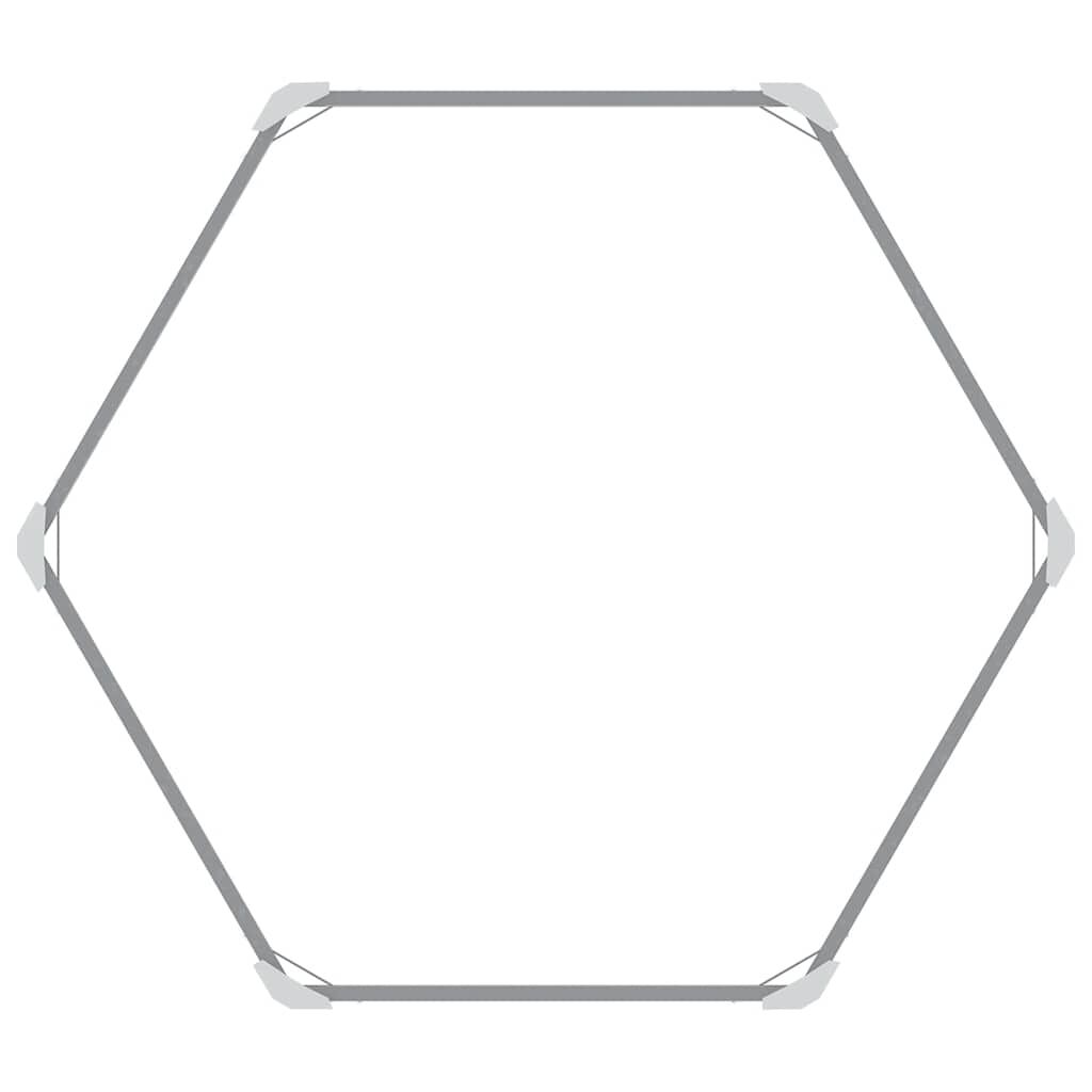 vidaXL حوض حديقة مرتفع فولاذ مجلفن 129×129×77 سم أخضر