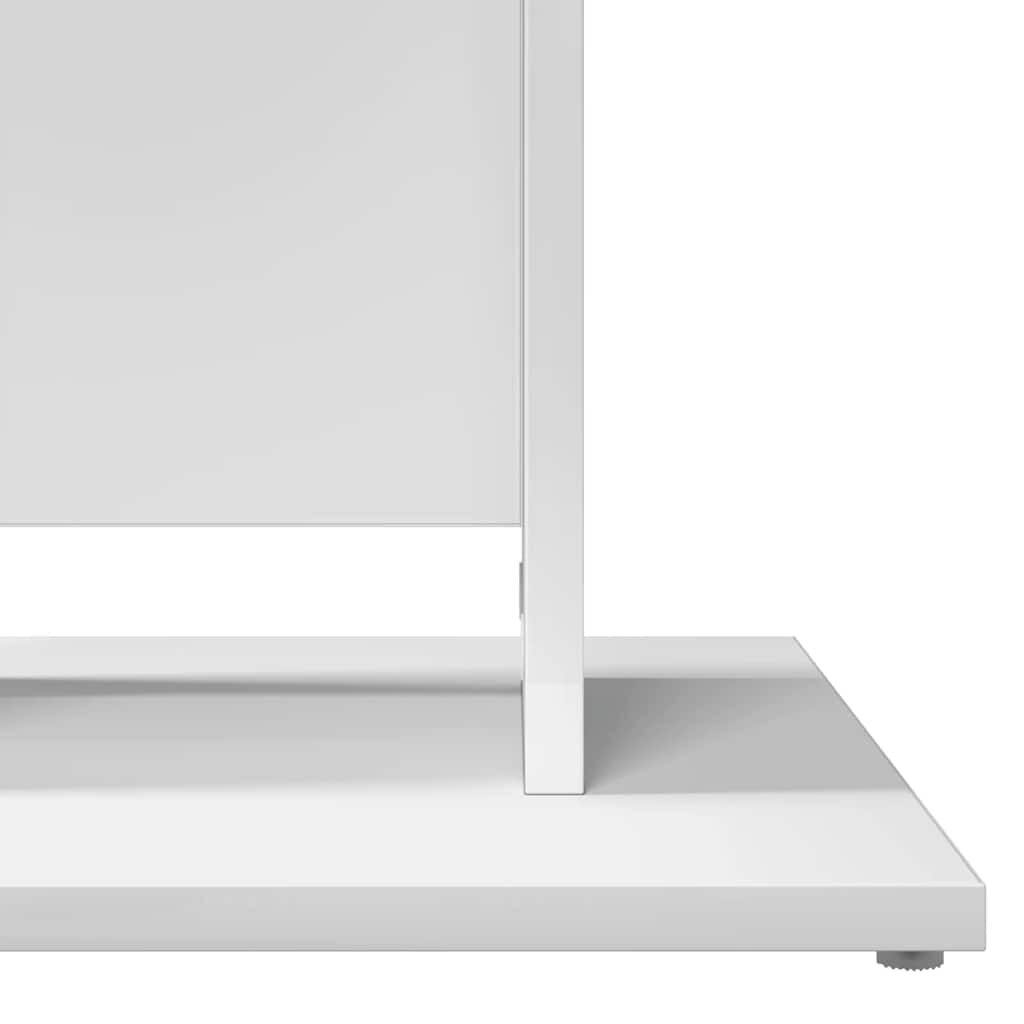vidaXL طاولة بيسترو لون أبيض 60×60×75 سم خشب صناعي