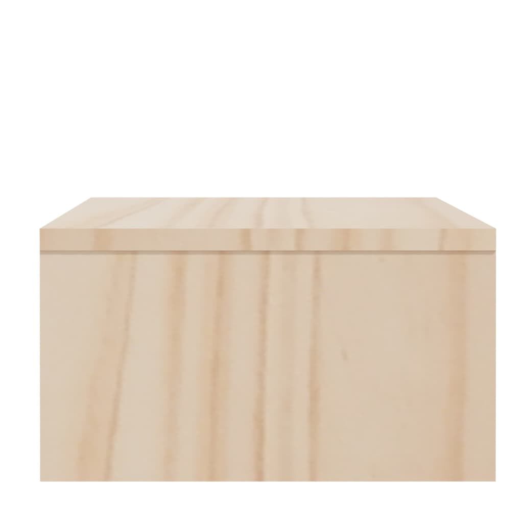 vidaXL حامل شاشة 15x27x100 سم خشب صنوبر صلب