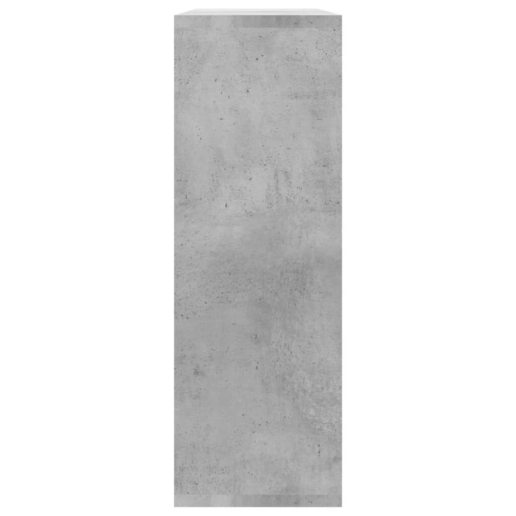 vidaXL رفوف حائط رمادي أسمنتي 104×20×58.5 سم خشب صناعي