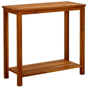 vidaXL طاولة كونسول للحديقة 80&times;35&times;75 سم خشب أكاسيا صلب