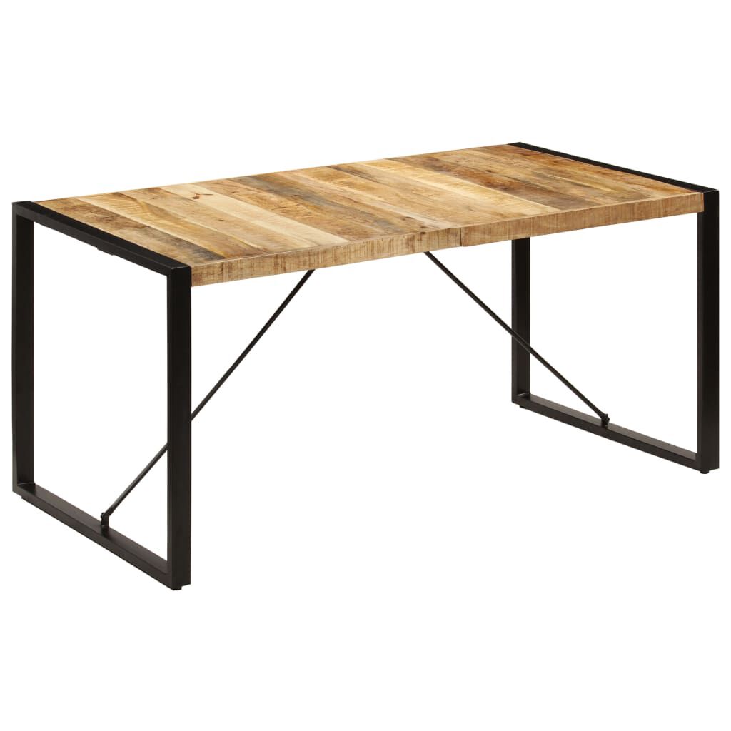 vidaXL طاولة طعام 160×80×75 سم خشب مانجو صلب