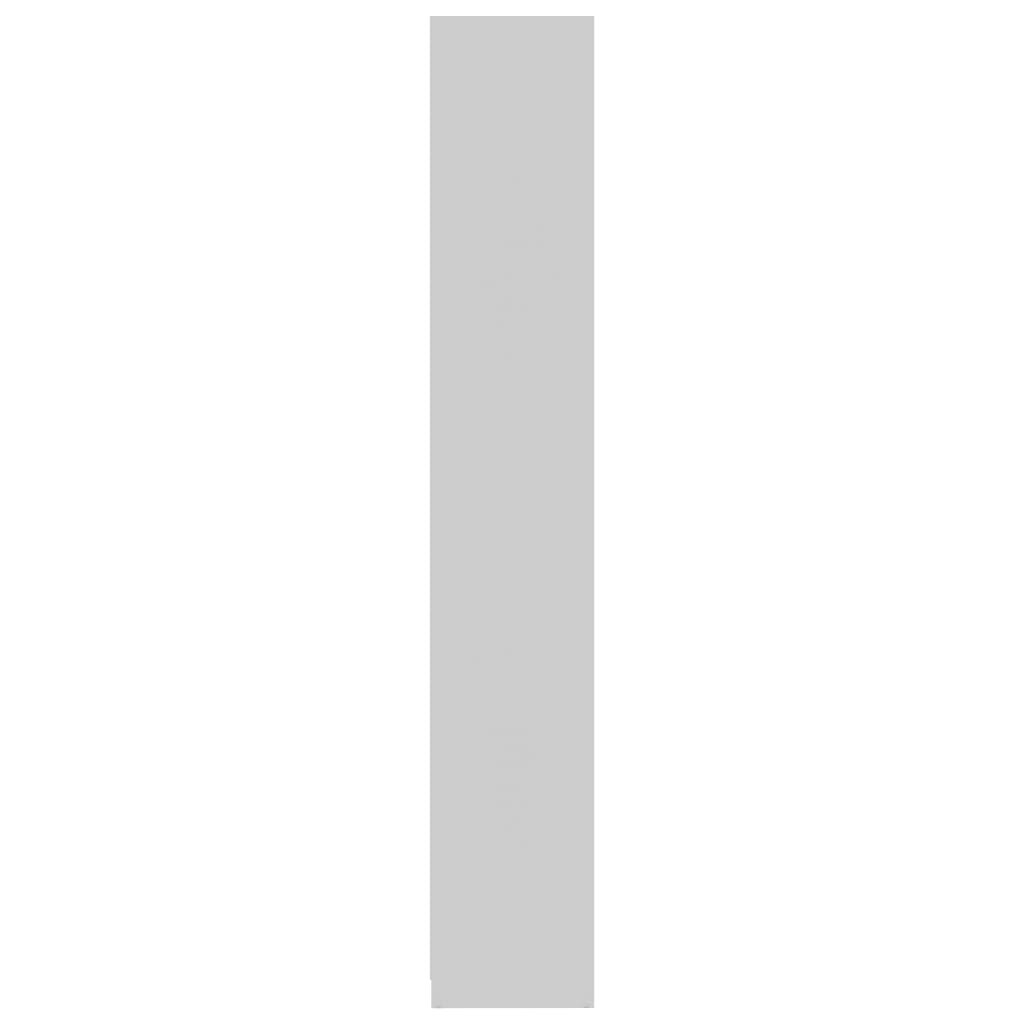 vidaXL خزانة حمام لون أبيض 30×30×183.5 سم خشب صناعي