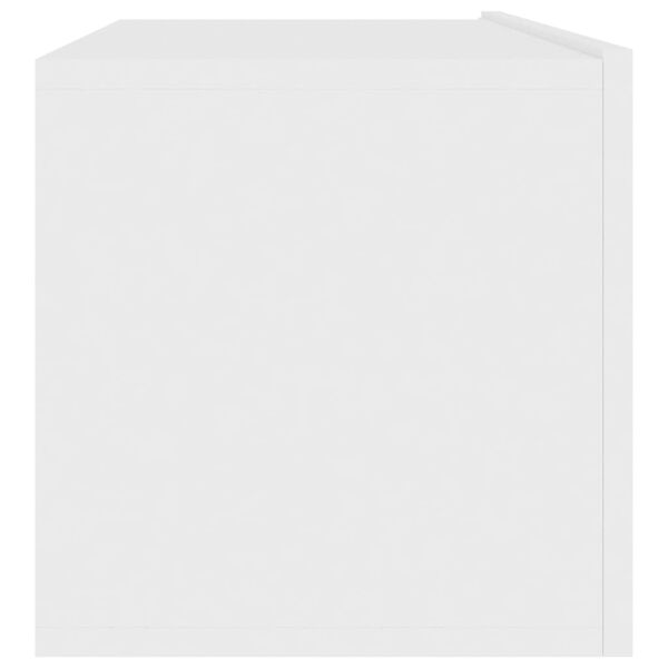 vidaXL خزانة تليفزيون أبيض 100×30×30 سم خشب صناعي