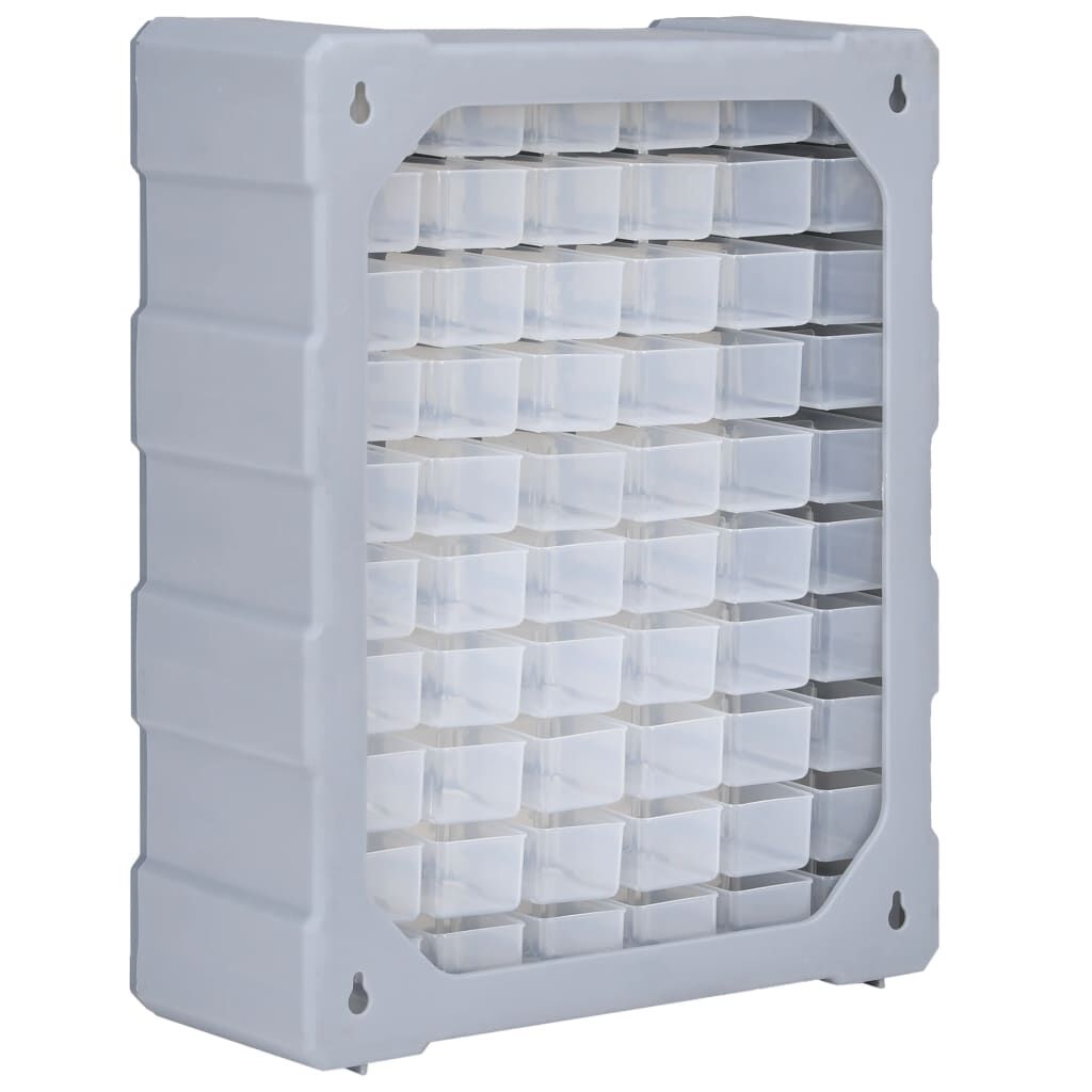 vidaXL منظم متعدد الأدراج مع 60 درجًا 38×16×47.5 سم