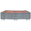 vidaXL سلم حمام سبا رمادي بولي روطان 92×45×25 سم