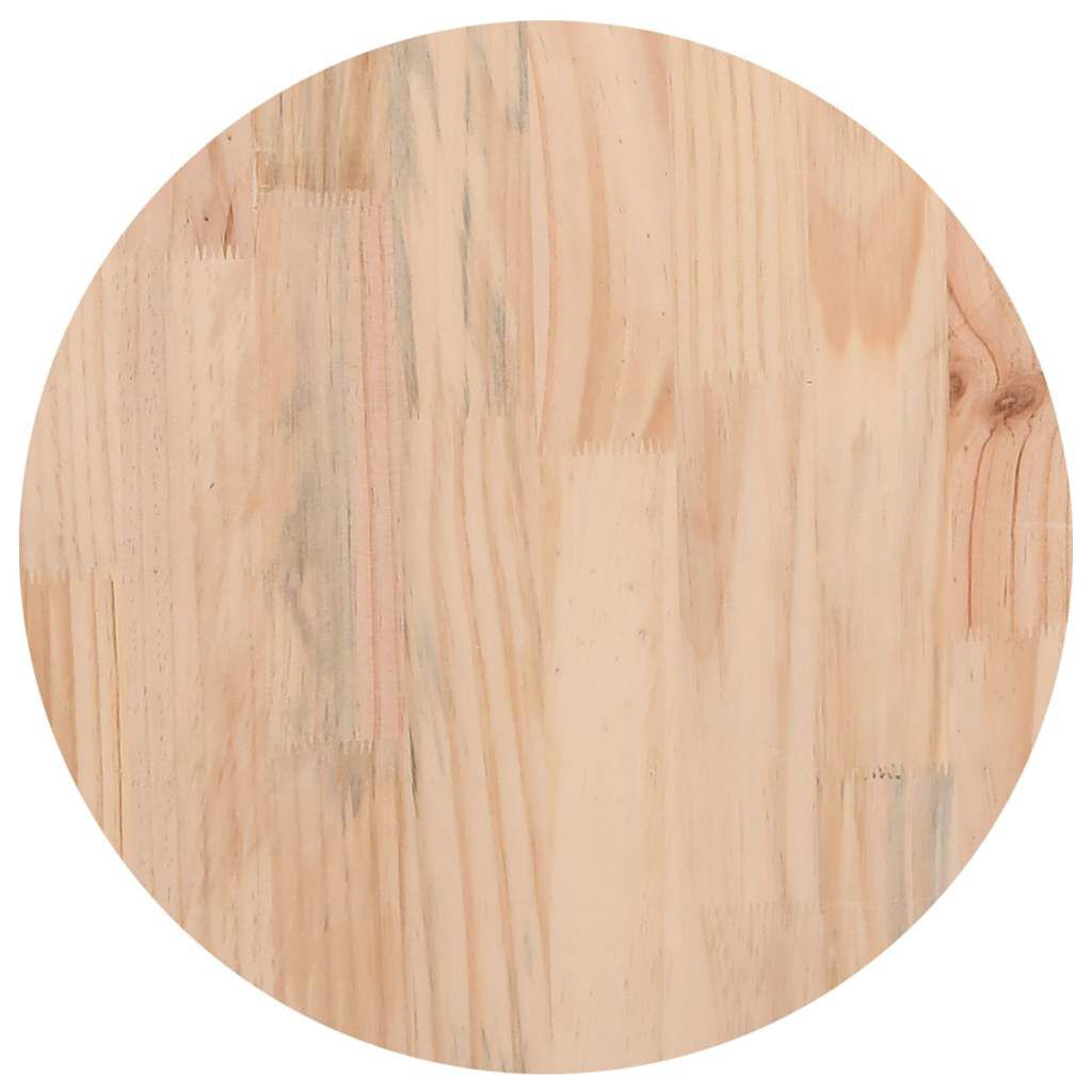 vidaXL سطح طاولة قطر 2,5x40 سم خشب صنوبر صلب