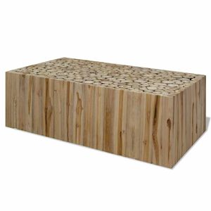vidaXL طاولة قهوة خشب ساج أصلي 90&times;50&times;30 سم