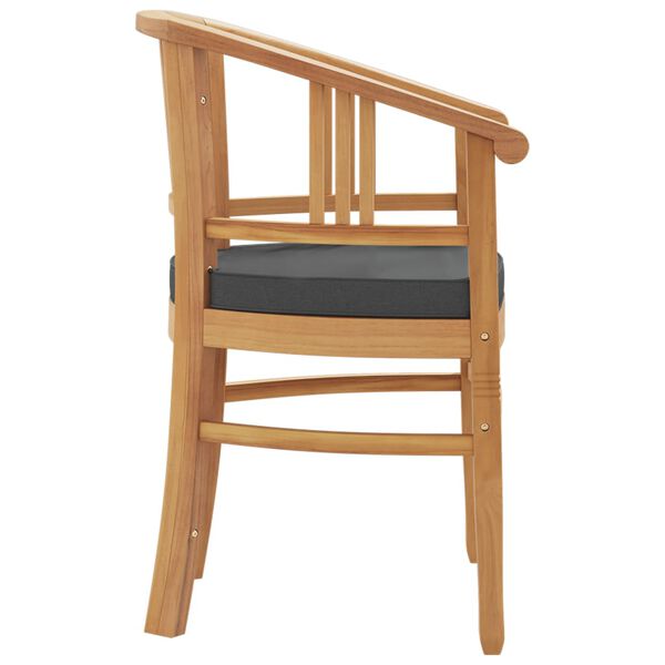 vidaXL طقم سفرة حديقة 5 قطع خشب ساج صلب