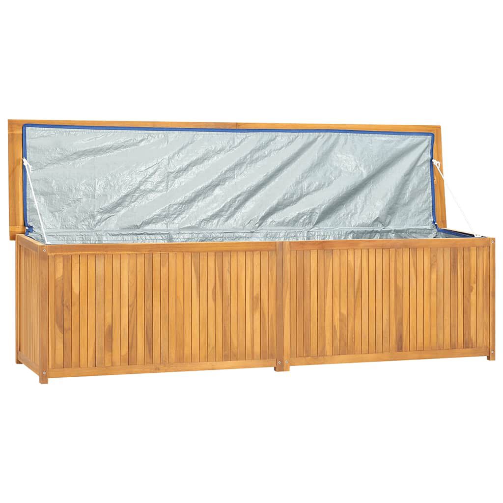 vidaXL صندوق حديقة 200×50×55 سم خشب ساج صلب