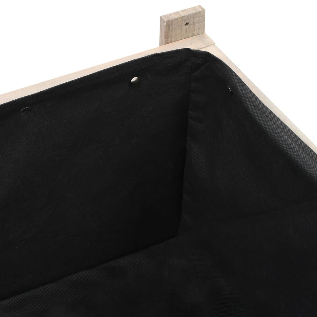 vidaXL حوض حديقة مرتفع مع دفيئة 110×54×120 سم خشب تنوب صلب
