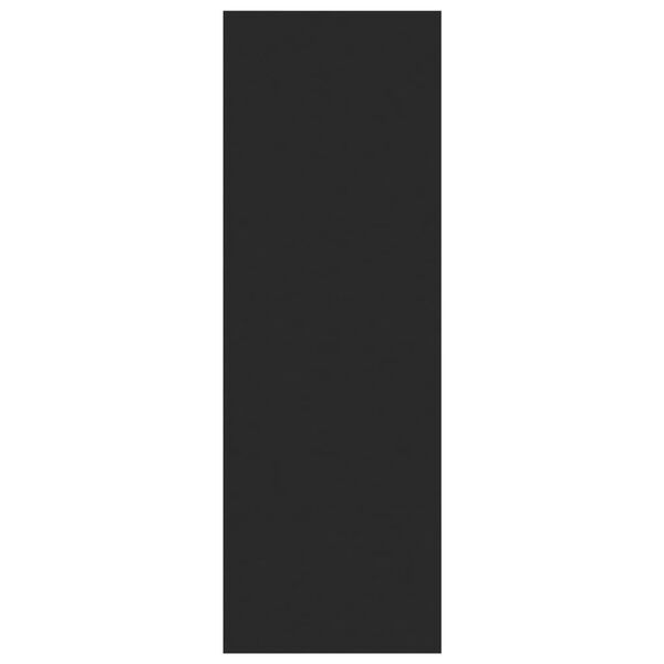 vidaXL خزانة كتب/خزانة جانبية أسود 66x30x98 سم خشب حبيبي