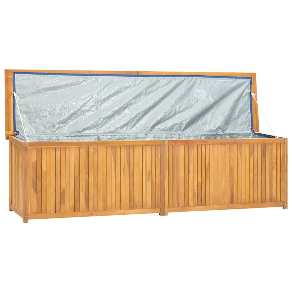 vidaXL صندوق حديقة 200×50×55 سم خشب ساج صلب