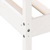 vidaXL سرير نهاري لون أبيض 200x90 سم خشب صنوبر صلب